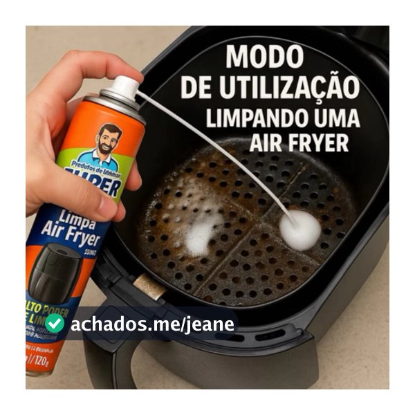 Espuma Mágica Super Dom 250ml – Limpa Air Fryer Spray Desengordurante Limpa Fácil para Cozinha
