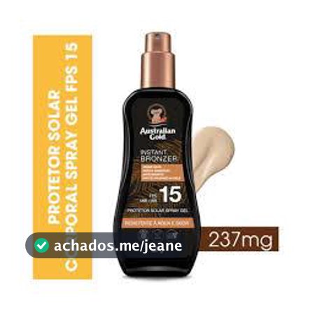 Protetor Solar Australian Gold Instant Bronzer FPS15 - 237ml