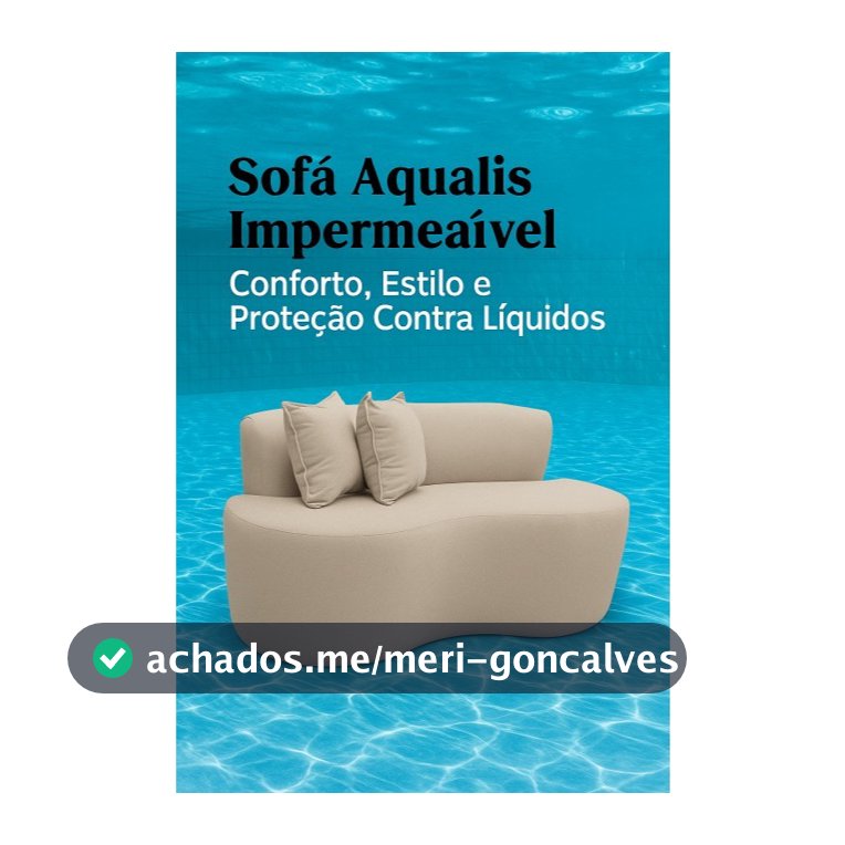 Sofá Aqualis Impermeável 100cm – Conforto, Estilo e Proteção Contra Líquidos | Design Moderno
