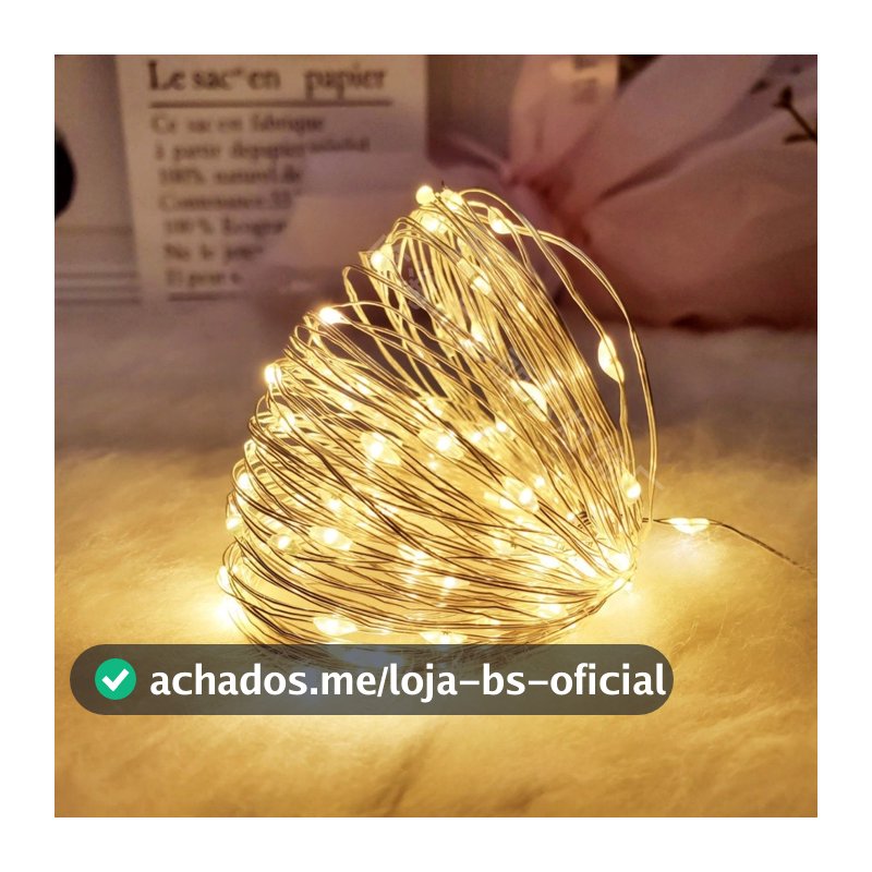 Fio De Fada De 2M Com Luzes De Fadas Led Para Decoração De Casa E Festa De Natal
