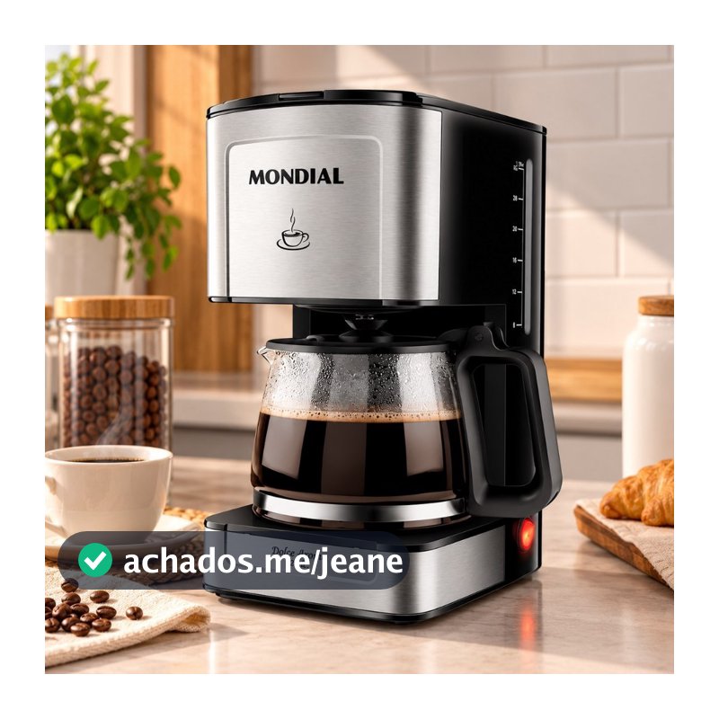 Cafeteira Elétrica Dolce Arome Mondial Preto/Inox 800W - C-44-32X-SI