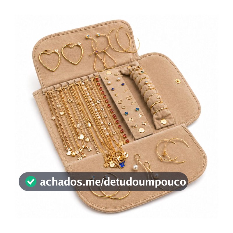 Kit Semi Joias 15 pçs + Mostruário Atacado Revenda Ouro 18k e Prata 925 100% c/ Garantia Semijoias