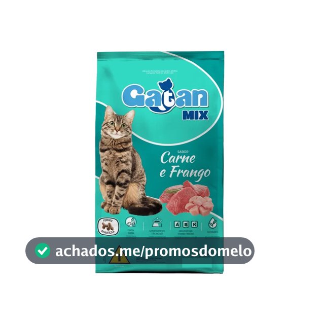 Ração Gatan Gatos Adultos Sem Corantes Frango e Carne 10,1 kg