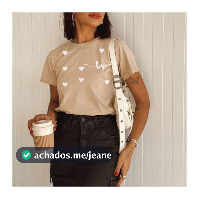 Blusas Feminina Blusinhas Estilosa Coração +Cores