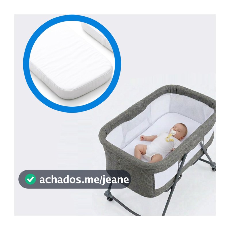 Colchão colchonete para co-bed bebê infantil mini berço moises 85 x 50 safety cosco Antialérgico