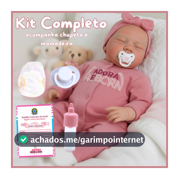 Boneca Bebê Reborn Menina  Livia Siliconada com Envio Rápido e Itens