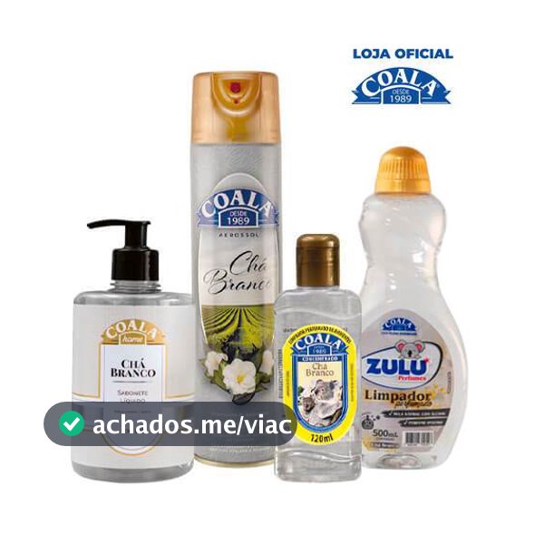 Kit Casa Limpa Coala/Zulu Perfumes - Chá Branco
