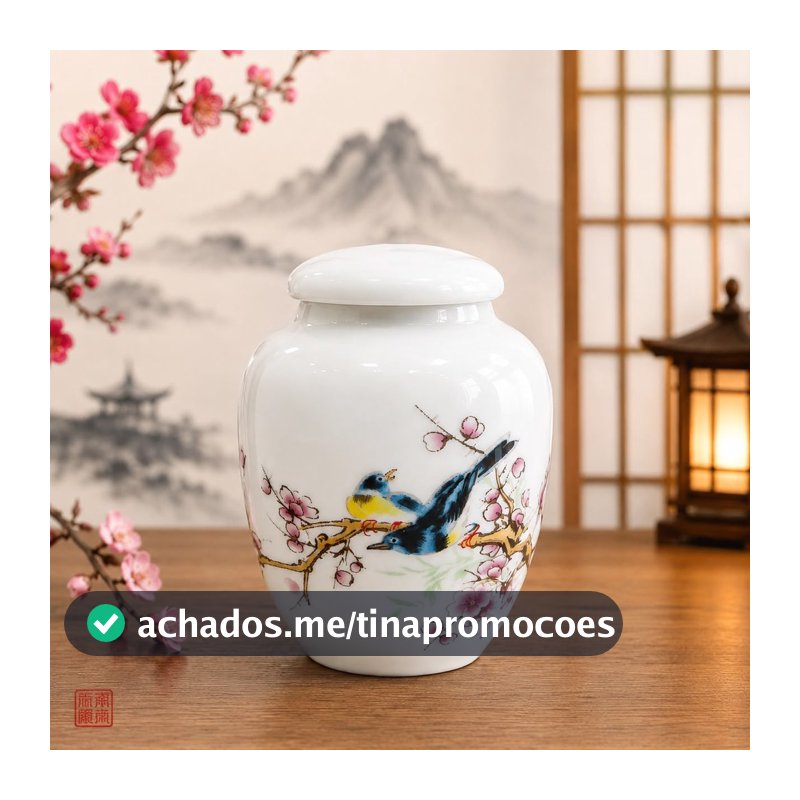 MINI POTICHES CERAMICAS CHINES 7,5X6CM BRANCO SORTIDO
