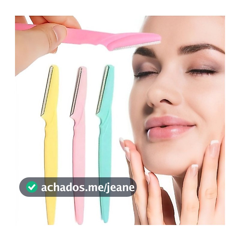 Kit 3/6/12/18 Lâmina Sobrancelha e Rosto Navalha Navalhete para Depilação Facial sobrancelhas buço e axila