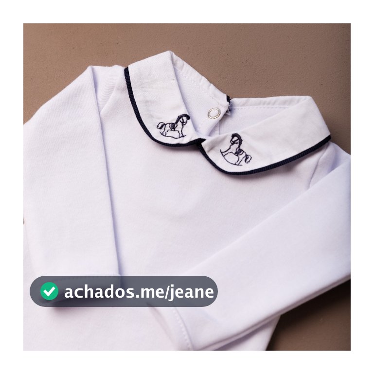 Kit Saída Maternidade Menino Cavalinho Premium 100% Algodão 4 Peças