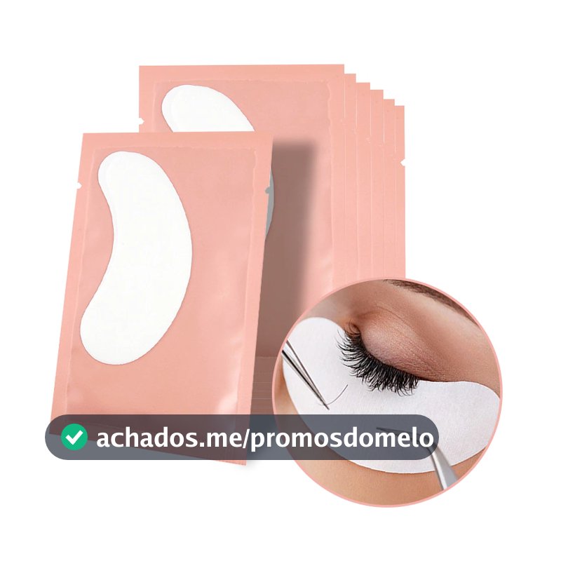 100 Unidades Pad Gel Protetor Palpebra Alongamento Extensão de Cílios (50 Pares)