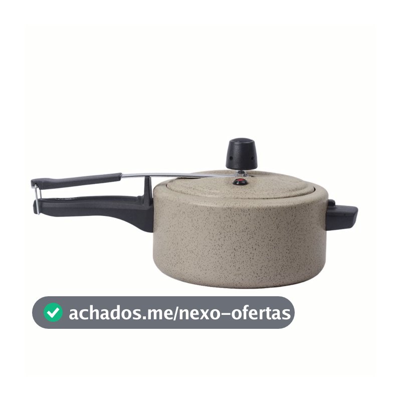 Panela de Pressão 3L Linha Ceramic Life Vapt Brinox - Vanilla e Cinza
