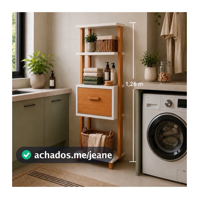 Estante Multiuso com Nicho e Prateleiras Organizador Decorativo