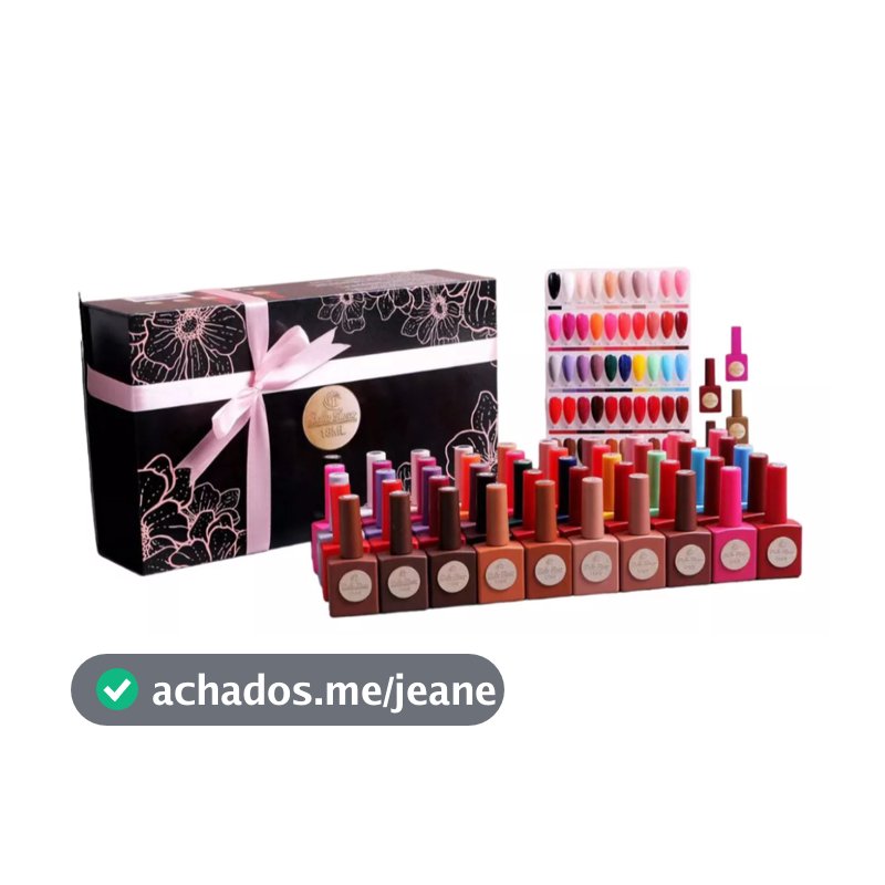 Coleção Esmaltes Em Gel Led Uv 50 Cores Bella Rosa Luxuosa (BR6091)