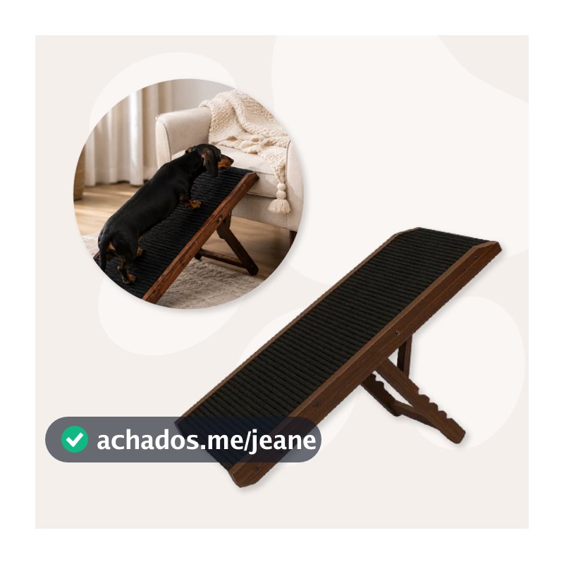 Dogs & Cats Rampa Pet Antiderrapante Regulável 4 Níveis 50cm Cães e Gatos