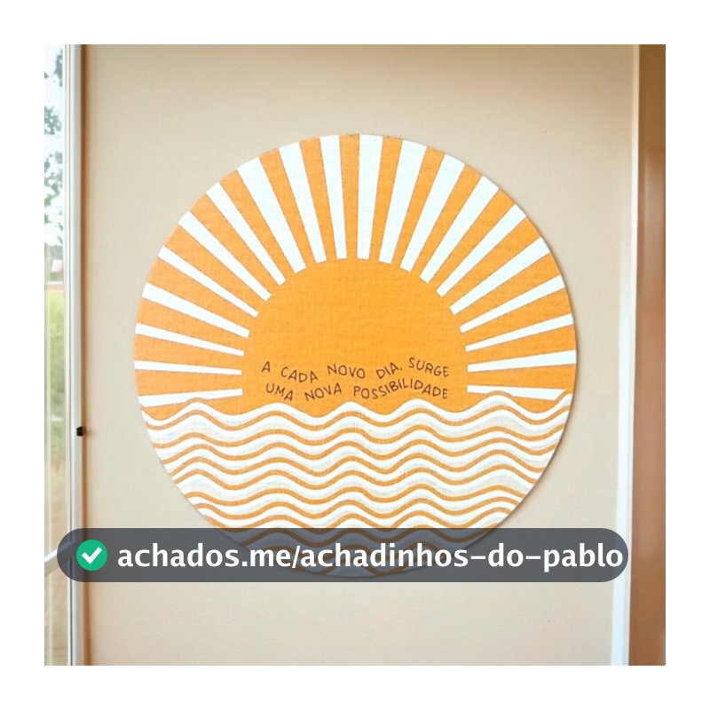 Quadro Decorativo Em Mdf - Minimalista Boho - A Cada Novo Dia - 19,5 X 19,5 Cm