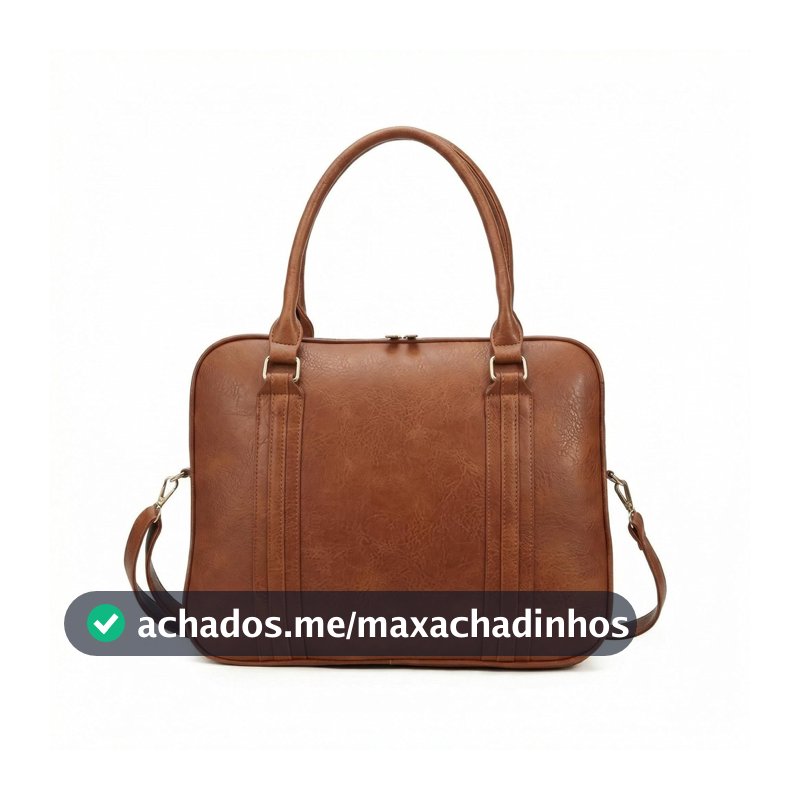 Bolsa para Notebook Feminina Couro PU Elegante Pasta Executiva Trabalho Escritório