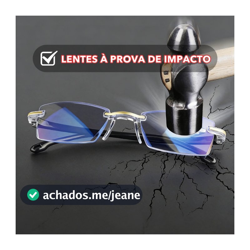Óculos confortáveis 2025 estilo unissex, armação resistente a impactos