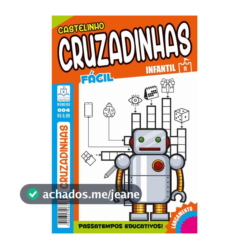 Kit 6 revista de passatempo infantil. Essa novidade você só encontra aqui na Editora Castelo produto exclusivo.