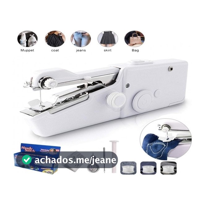 Mini Portátil Máquinas De Costura Ponto Acessível Costurar Costura Sem Fio Roupas Tecidos MISULI