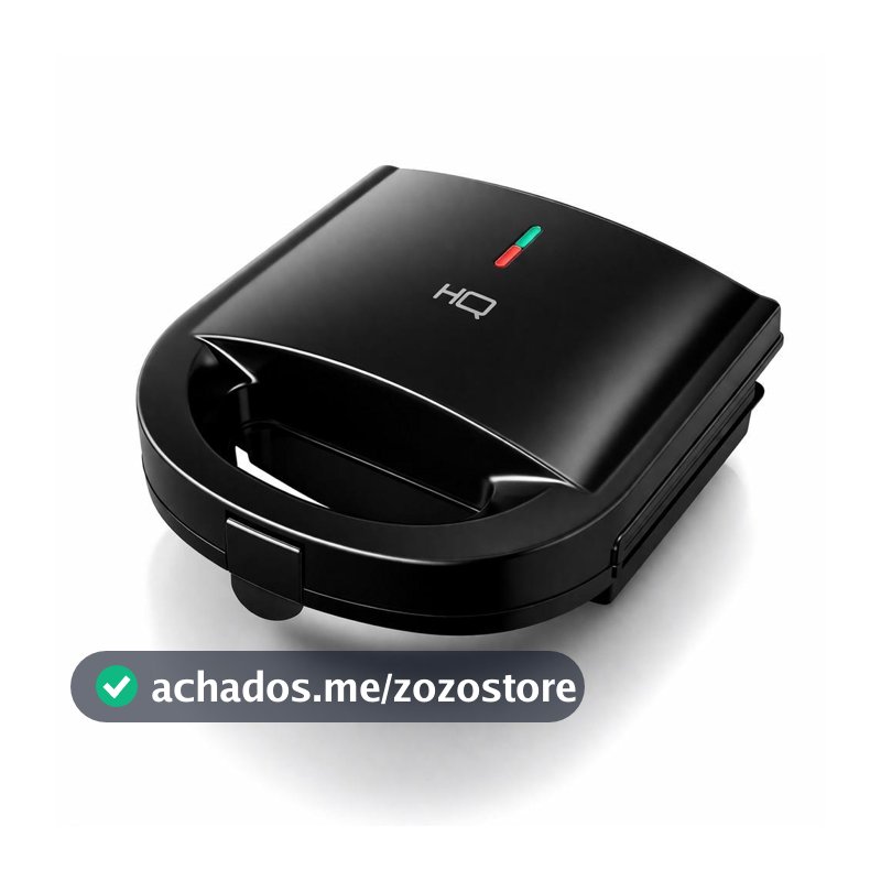 Sanduicheira e Grill HQ 750W Antiaderente Preto HQ-SG004