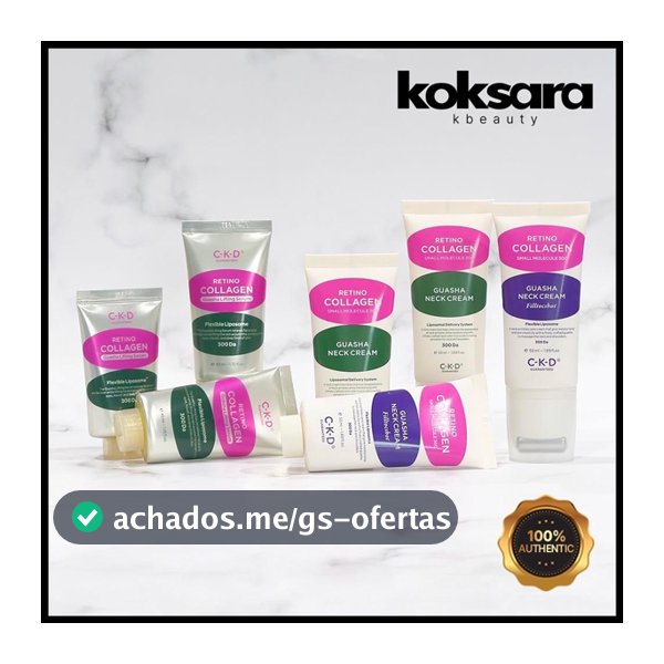 Ckd Retino Collagen Low Molecer 300 Guasha Neck Cream/Peel Talk Shot 50ml , Serum 30ml , 40ml (original E Recarga)