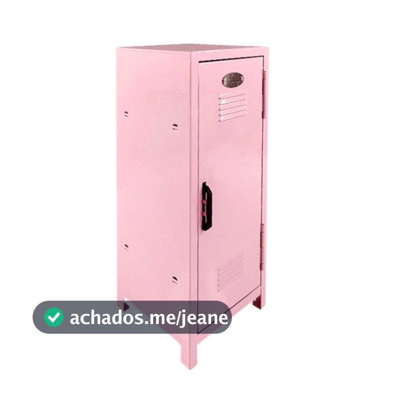 Miniatura Armário Metal Rosa