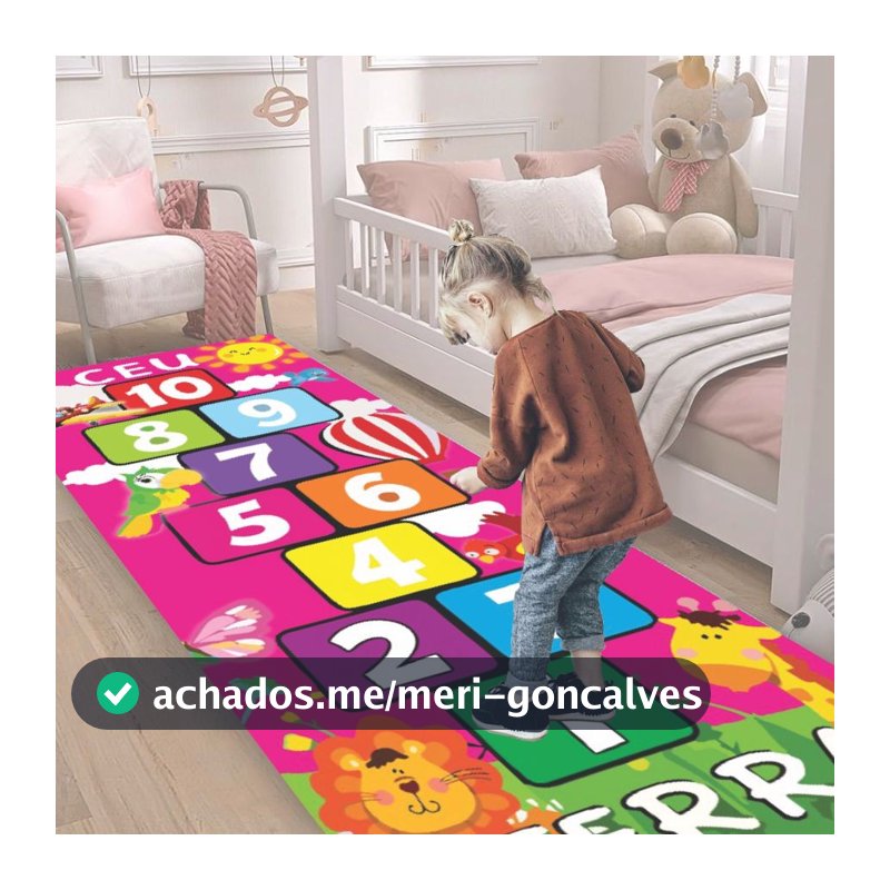 Amarelinha Pedagógico Infantil - Brincadeiras Lúdicas - Atividade de Coordenação Motora