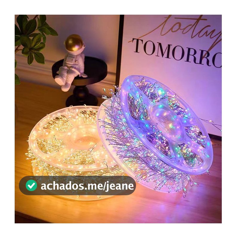Cordão De Luz Pisca Pisca LED Fio Cobre 10M/20M 300/600 Leds À Prova D'água Decoração Árvore Natal Ano Novo Estrelas