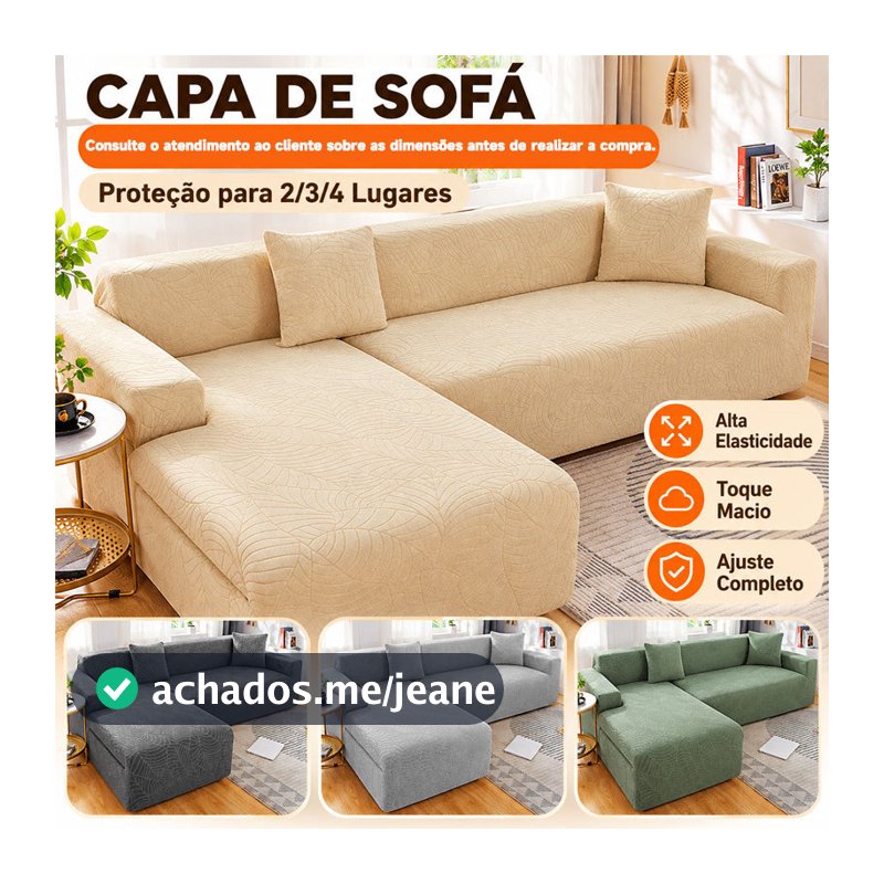 Capa De Sofá Estampadas (4,3,2 lugares)  Spandex Elástica Proteção Sala Casa Pronta Entrega