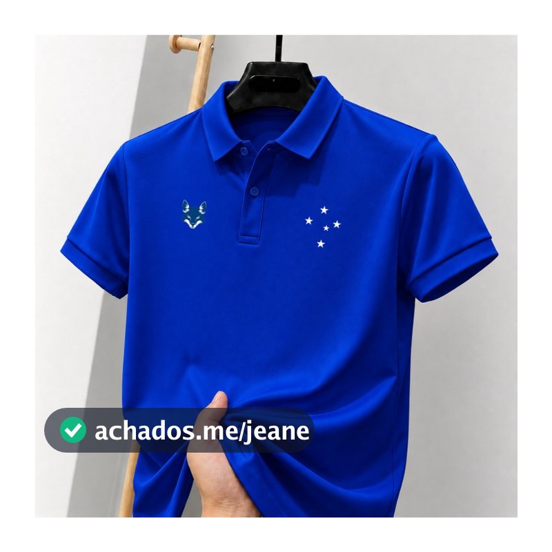 Camisa Polo Masculina Camisa Polo CruzeiroRaposa Blusa Masculina