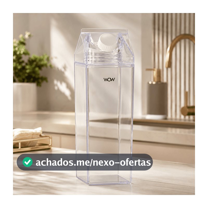 Garrafa Bebida De Acrílico Caixa De Leite 1L