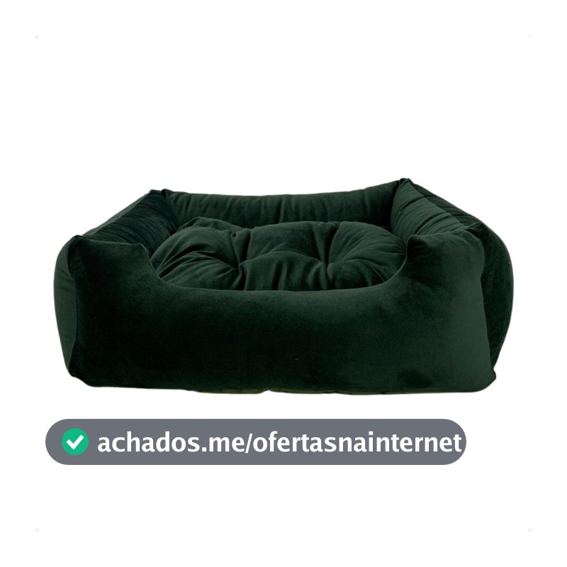 Cama Caminha Pet Suede Enchimento Siliconado e Zíper Removível