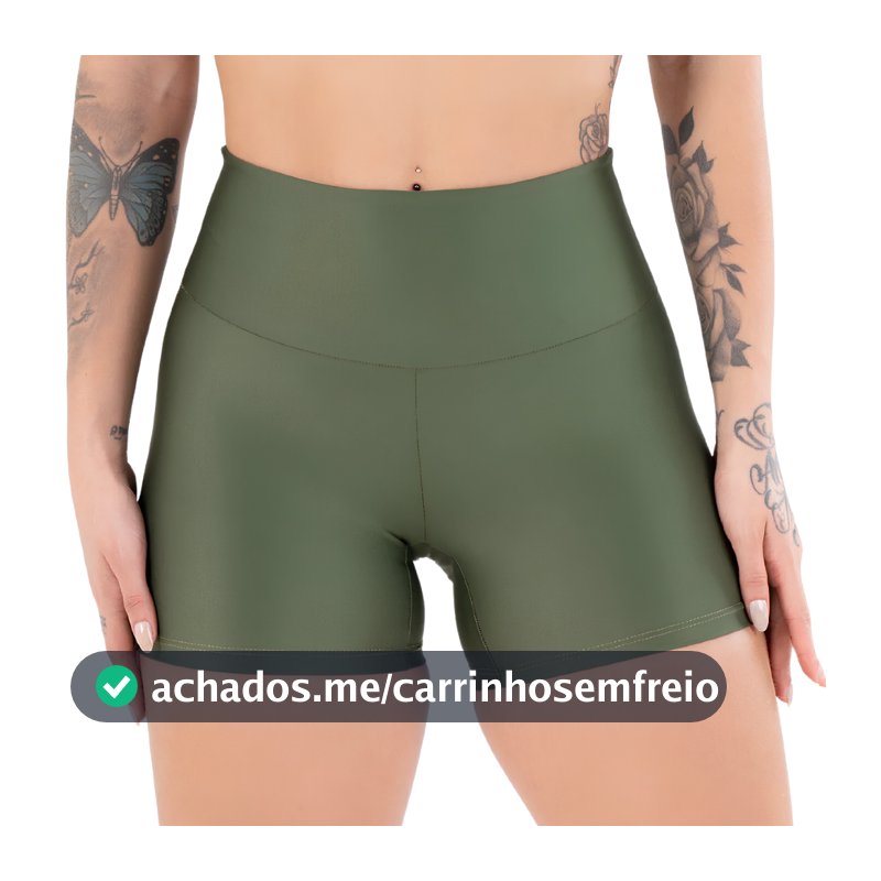 Short Fitness Poliamida Sem Transparência Academia Treino Musculação Crossfit