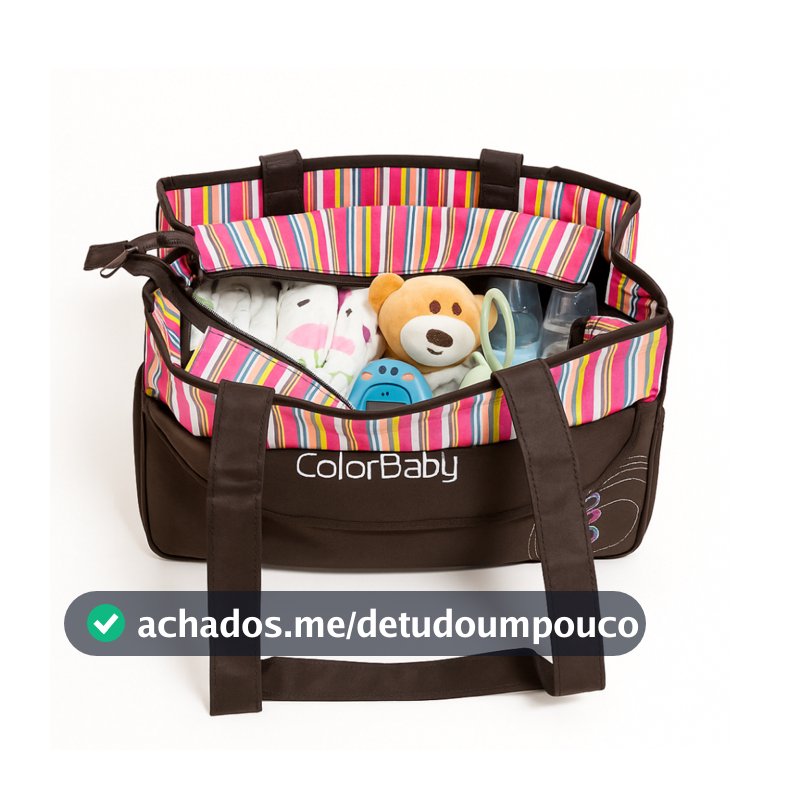 Bolsa Maternidade Multifuncional Vintage Listrada ColorBaby + Trocador