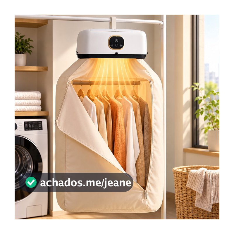 Secador de Roupas 110V / 220V Secadora Elétrica 600W Secagem Rápida