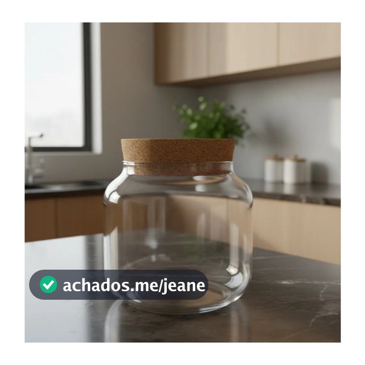 Pote de Vidro Para Terrário CT Com Rolha