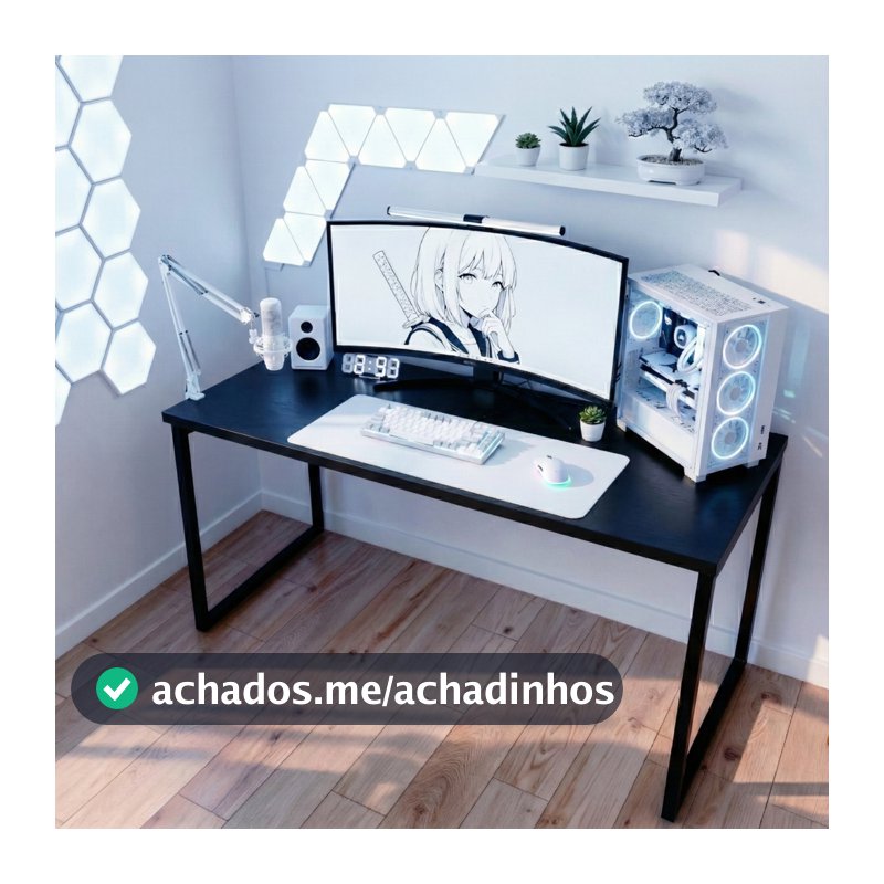 Escrivaninha Industrial Escritorio 120cm Mesa Computador Escritorio Home Office Loft