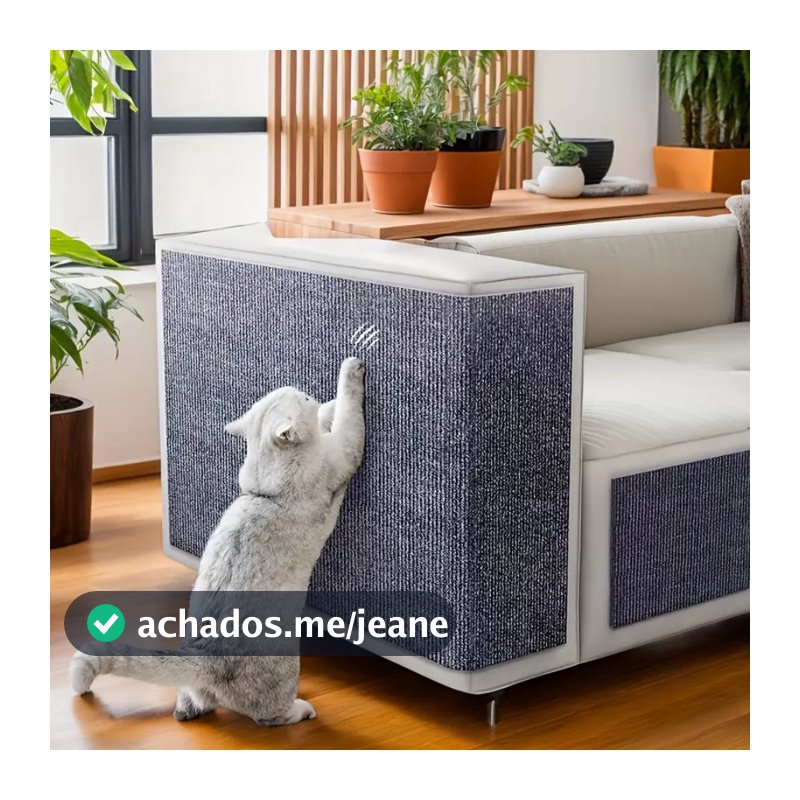 Arranhador Adesivo Premium Gatos Carpete Protetor Sofá Cama Box Móveis Alta Aderência Envio Imediato