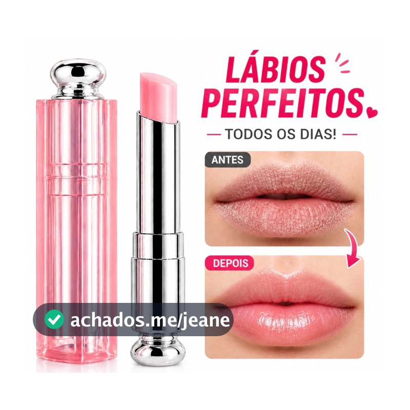 Lip Balm Hidratante para Lábios Ressecados Muda de Cor À Prova D’Água