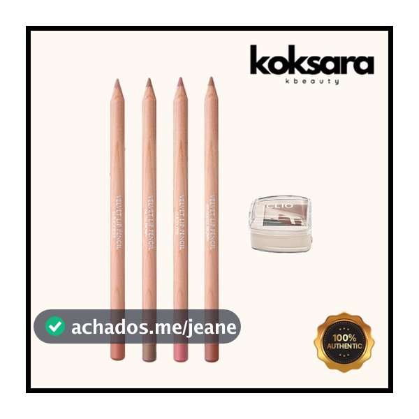 clio velvet lip pencil special set 4colors 1.45g