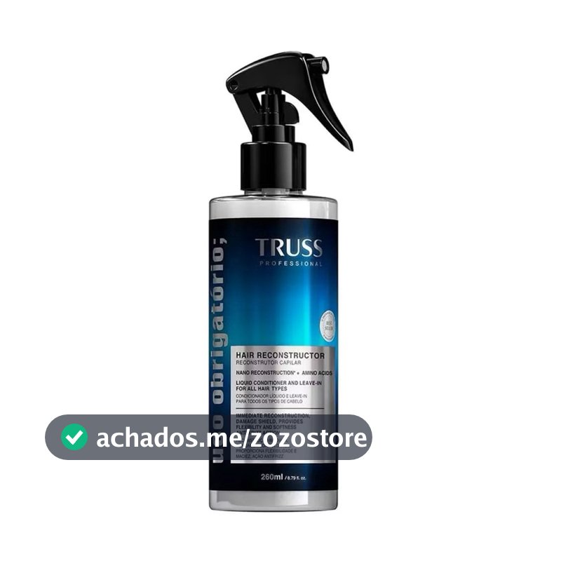 Truss Uso Obrigatório Leave-in Reconstrutor 260ml | Proteção Térmica, Brilho e Reparação Imediata