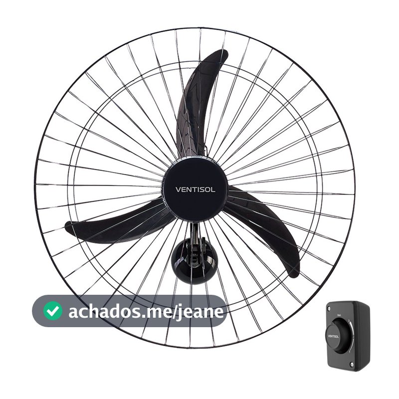 Ventilador de parede oscilante 60 cm - Ventisol