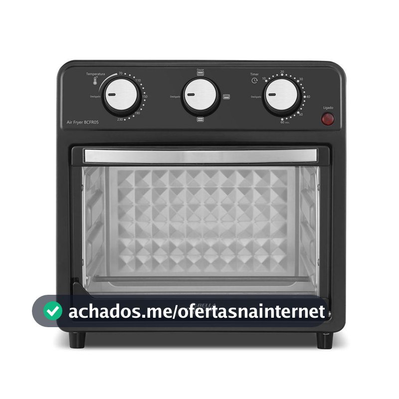 Air Fryer Oven Britânia 12L Bella Cuccina 1500W BCFR05 110V