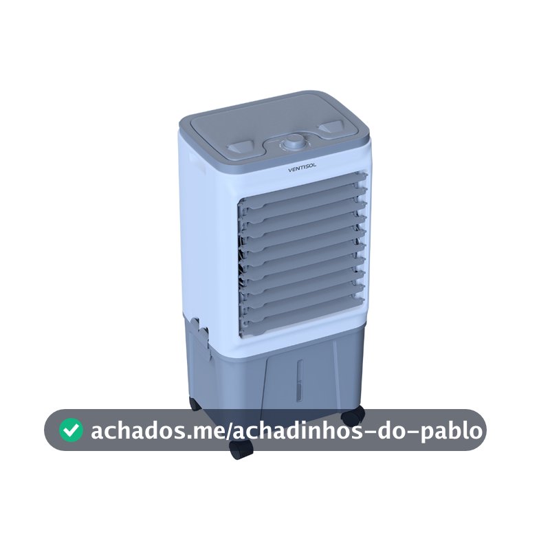 Climatizador Ar Ventisol Portátil Turbo Evaporativo 16 Litros 5 em 1 Umidificador CLIN16PRO 130W