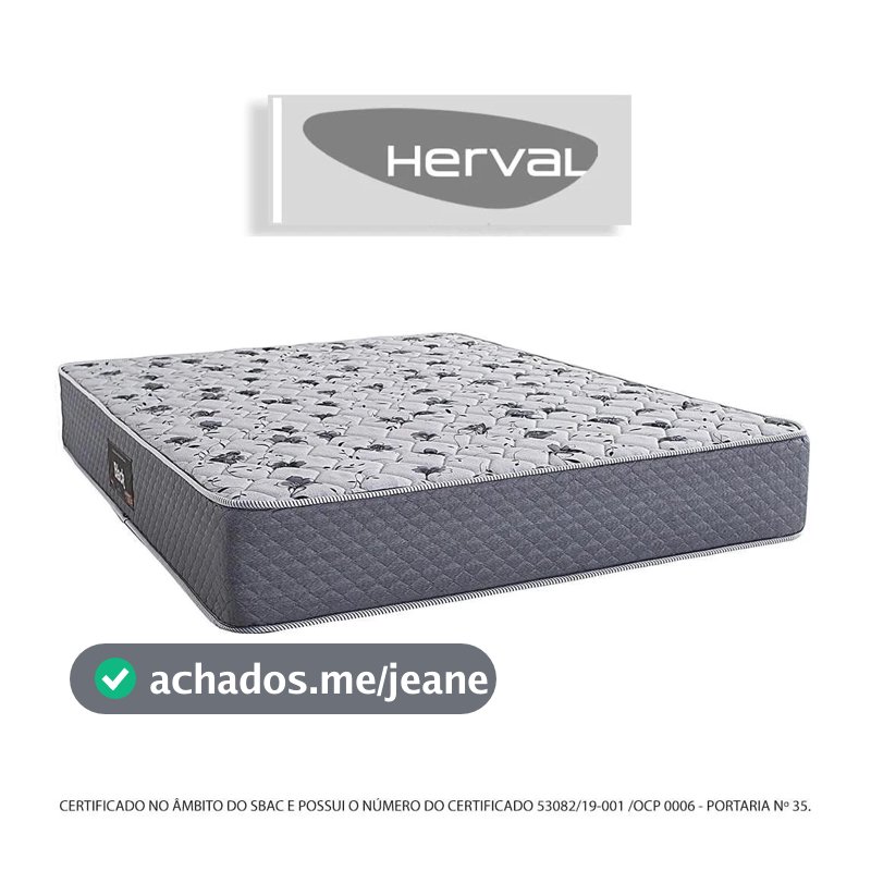 Colchão Herval Black espuma ortopédica D60 138X188X25