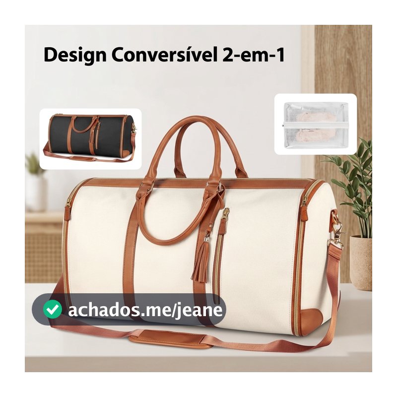 Bolsa de Viagem Grande Feminina Dobrável e Impermeável Armazenamento Saco de bagagem Saco de viagem armazenamento