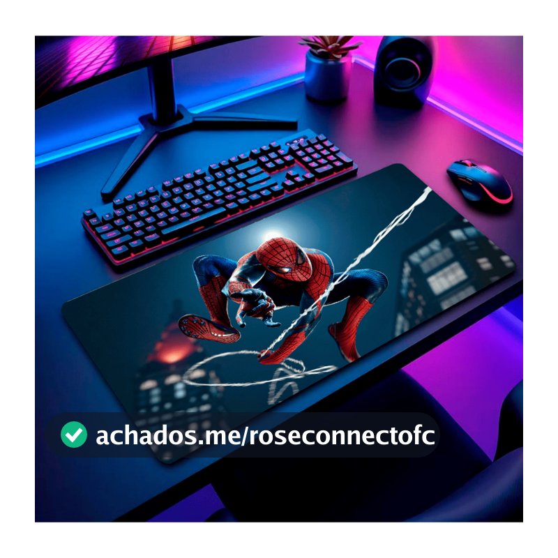 Mouse Pad Anime Gamer Personalizado RGB Grande com Apoio Ergonômico Base Paisagens Antiderrapante