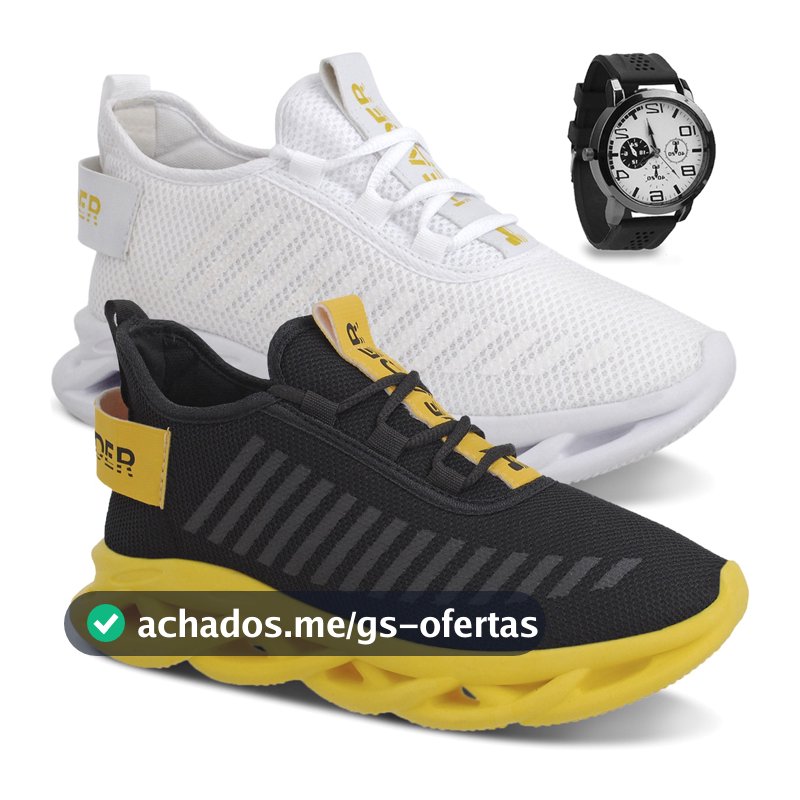 Kit 2 Tênis Masculino Header Infinite Mais Vendido Barato + Relógio