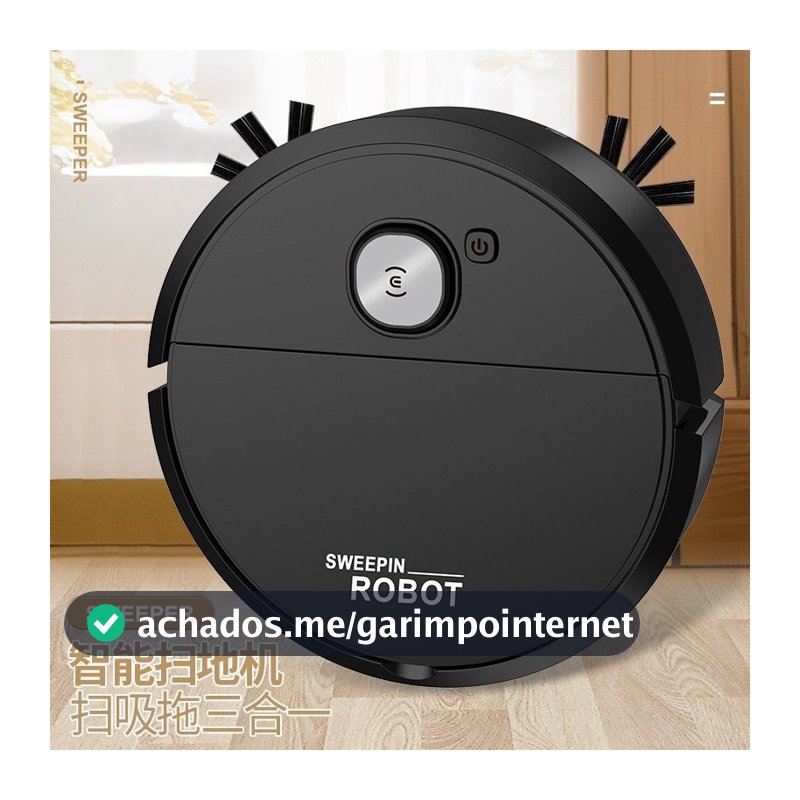 B&BRobô Varredora/Aspirador De Pó  Automática 3 Em 1 Limpeza Doméstica Robótico Inteligente E Silencioso